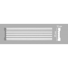 Молдинг гладкий Decomaster 97206 (85х18х2400мм)