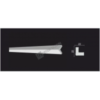 Угол Decor Dizayn 116S A(АНАЛОГ 116S-115) Полистирол 2000*22*22 мм